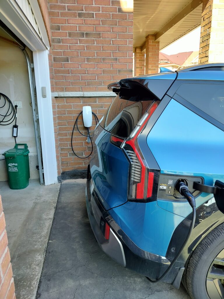 Tesla wall charger EV charger installation Milton Ontario by Urban Grid Contractors